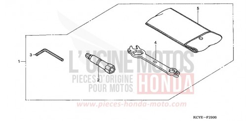 OUTILS XR400R4 de 2004